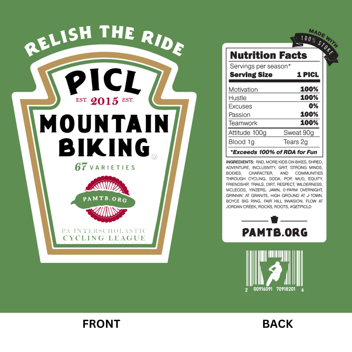 Tee - Heinz - Leaf Green - As seen in Singletracks!