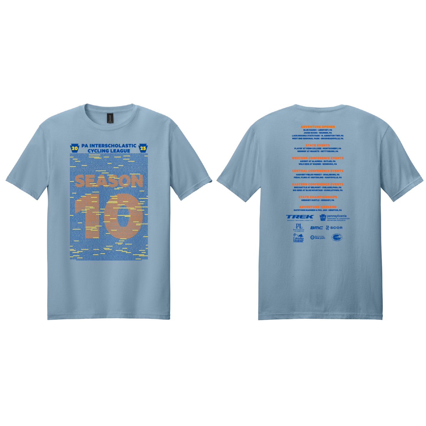 Season 10 Name Tee - Light Blue - SALE!