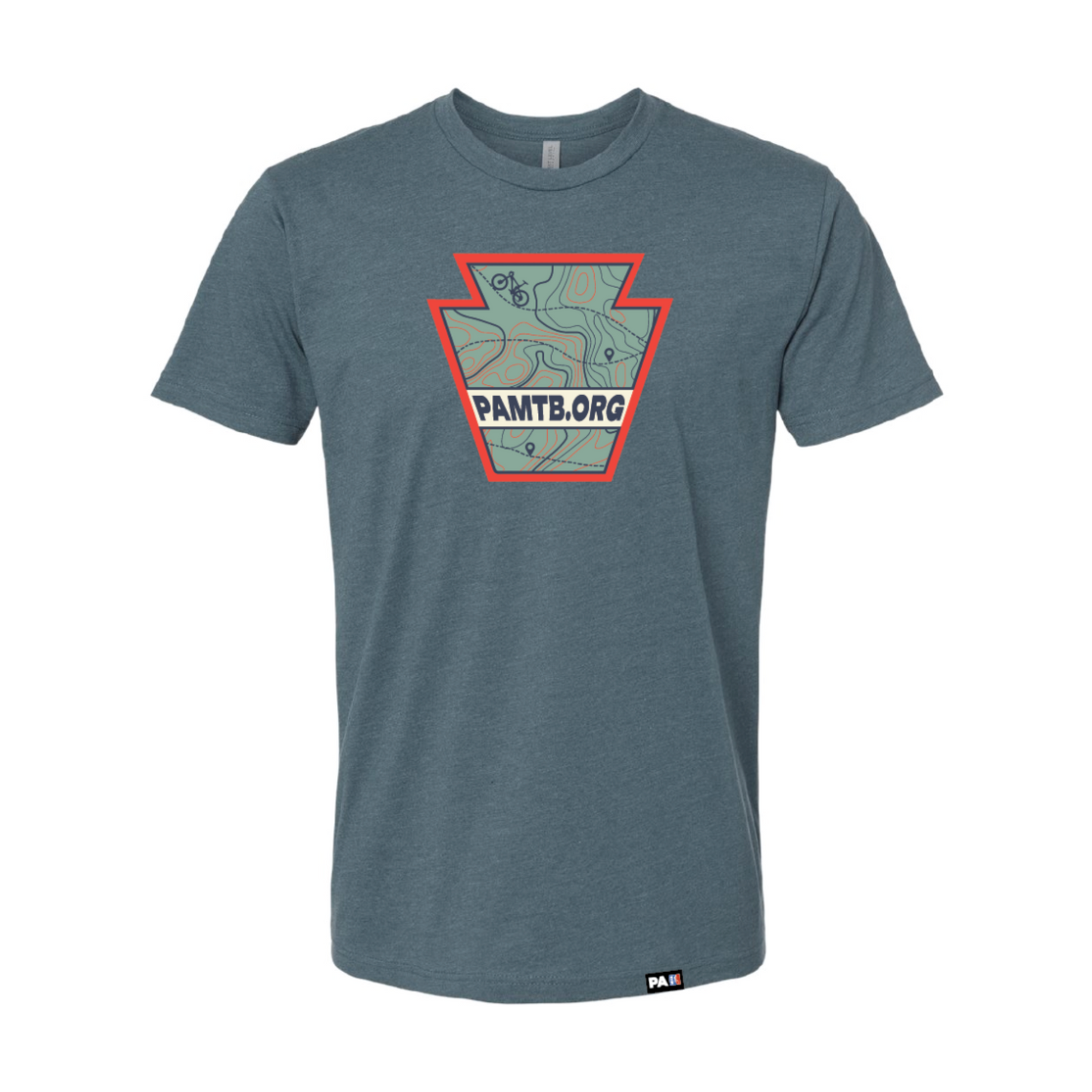 Tee - Topo Keystone - Slate Blue - Almost Gone! SALE!