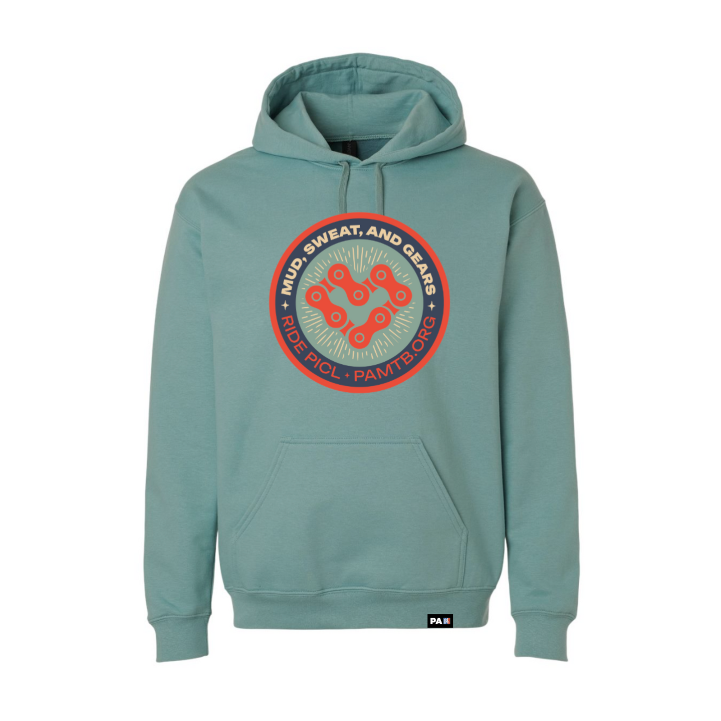 Hoodie - Mud Sweat Gears - Aquatic