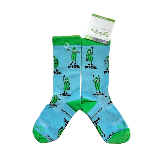 Socks - 6" Pickle - Light Blue