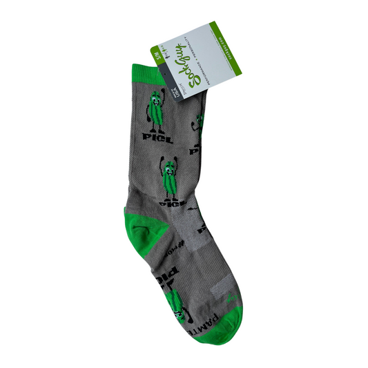 Socks - 6" Pickle - Grey