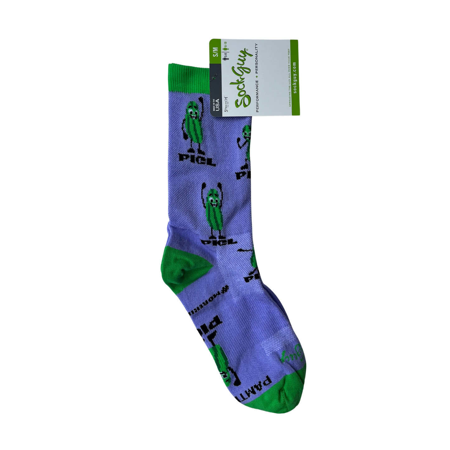 Socks - 6" Pickle - Purple