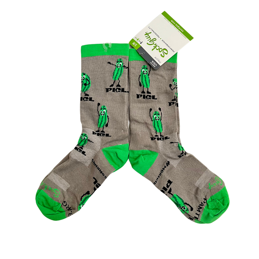 Socks - 6" Pickle - Gray - Almost Gone!