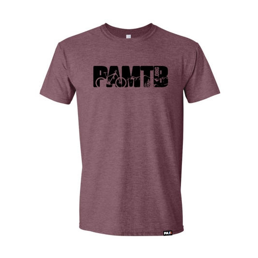 Tee - PAMTB Cutout - Heather Maroon - Almost Gone!