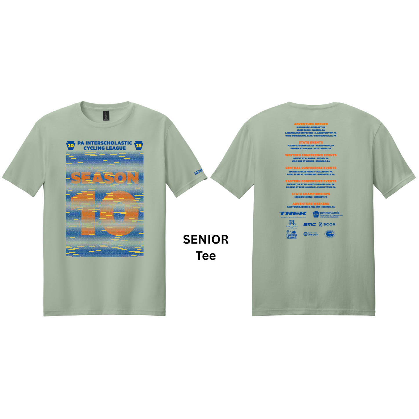 Season 10 SENIOR Name Tee - Light Green - SALE!