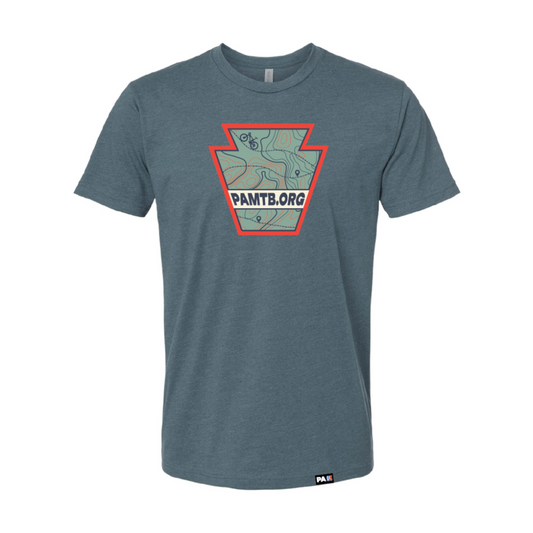 Tee - Topo Keystone - Slate Blue