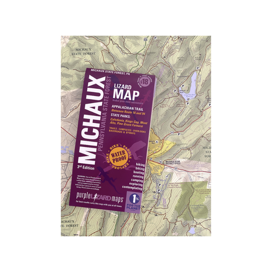 Map - Purple Lizard - Michaux - SALE!