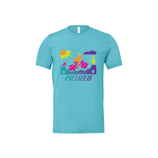 Tee - PICLIZED - Turquoise - SALE!