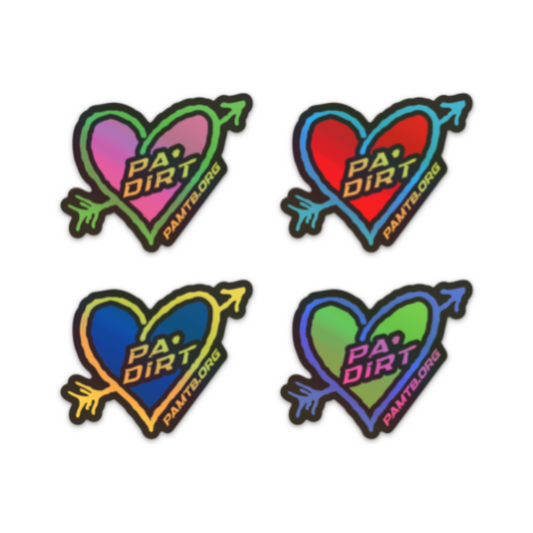 Sticker - PA Dirt Heart Holographic