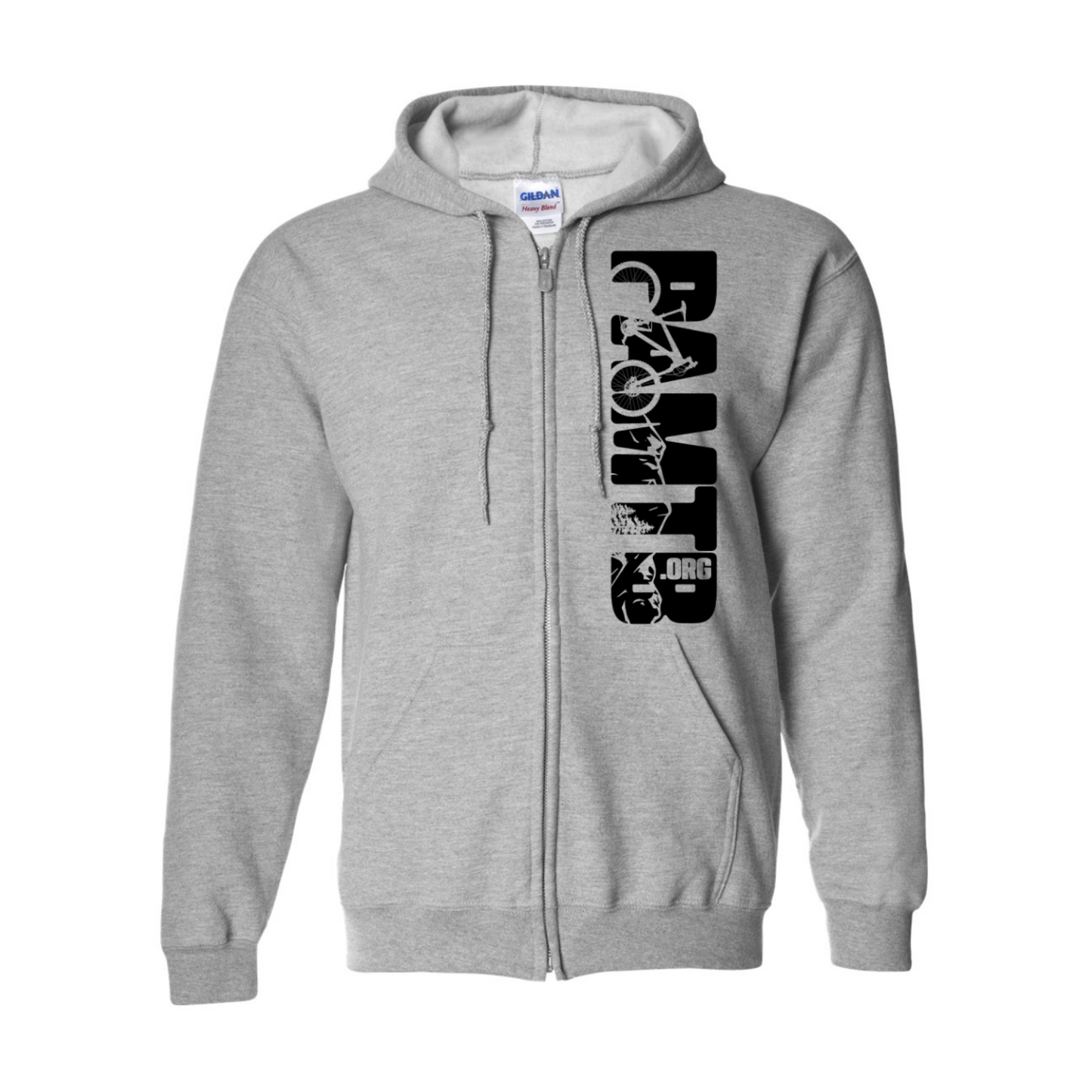 Zip Hoodie - PAMTB Cutout - Grey